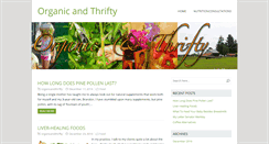 Desktop Screenshot of organicthrifty.com