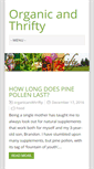 Mobile Screenshot of organicthrifty.com